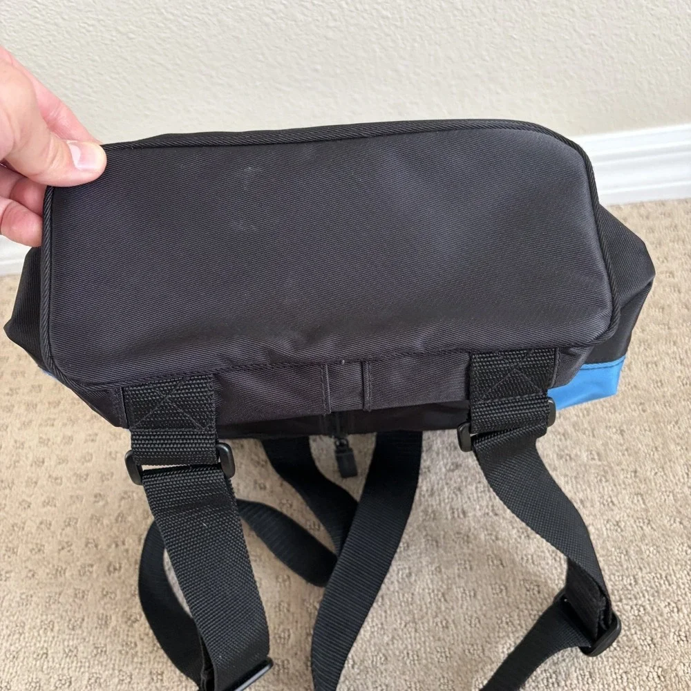 Vintage Ralph Lauren‎ Polo Sport Backpack Book Bag Blue Black GorpCore 90's